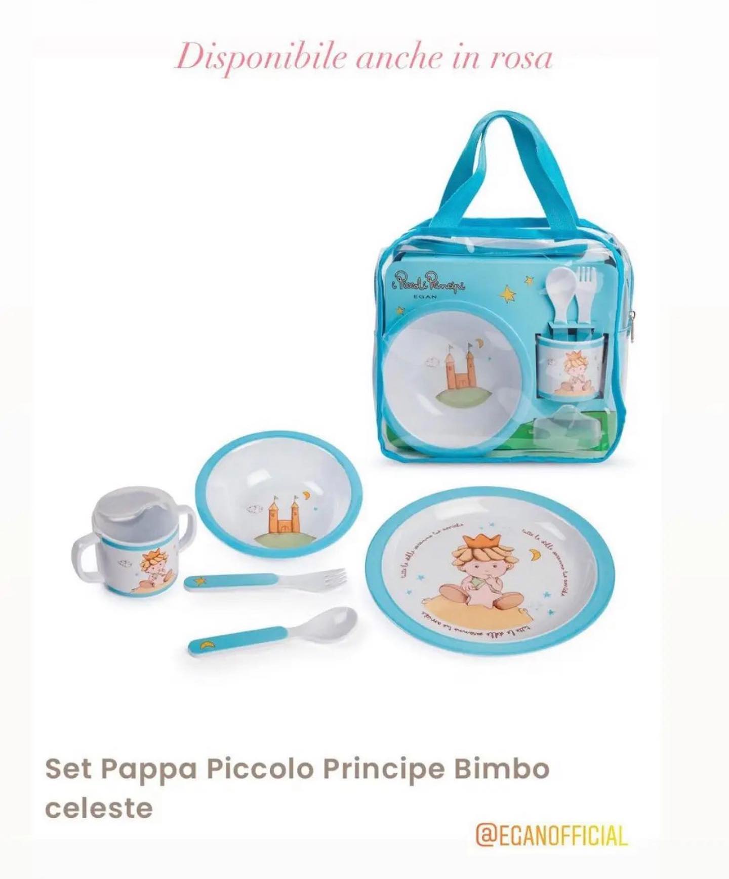 Set Pappa Piccolo Principe Bimbo celeste